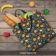 thumbnail image 5 of Honeii Pumpkin Print Tote Bag, Reusable Grocery Shopping Bag,Shoulder Bag with Inner Pocket, 5 of 7
