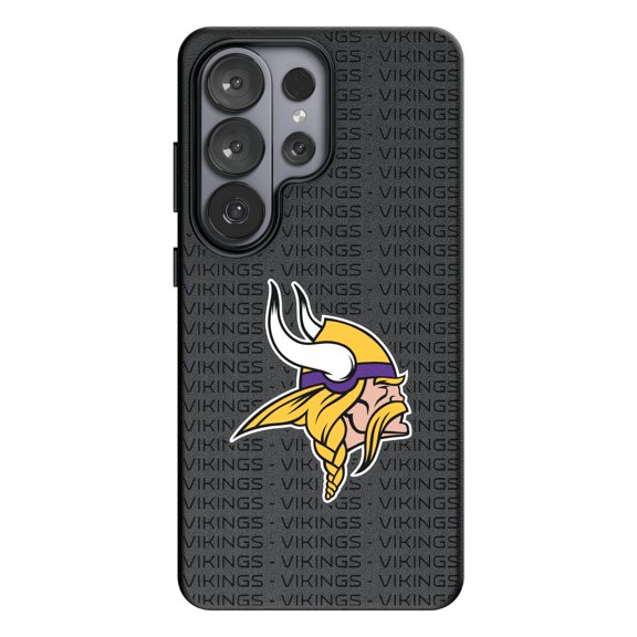 Keyscaper Minnesota Vikings Text Backdrop Galaxy Magnetic Bump Case