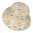 thumbnail image 4 of PAYOHTO Shiba Inu Dog Face Bucket Hats for Women Men, Beach Summer Outdoor Fisherman Hat for Boy Girl, 4 of 8