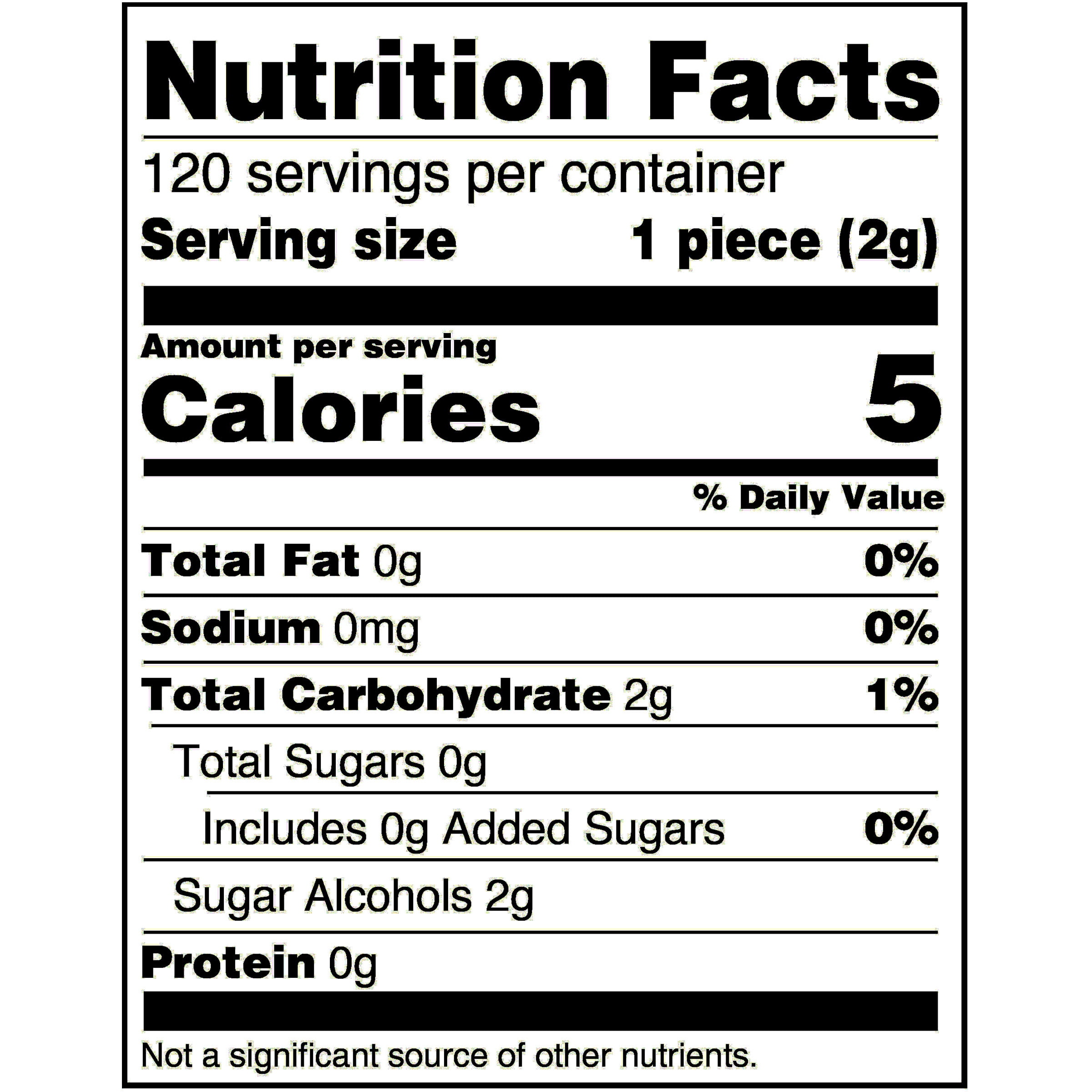 Extra Refreshers Polar Ice Sugar Free Chewing Gum Bulk- 120 Pieces Bag