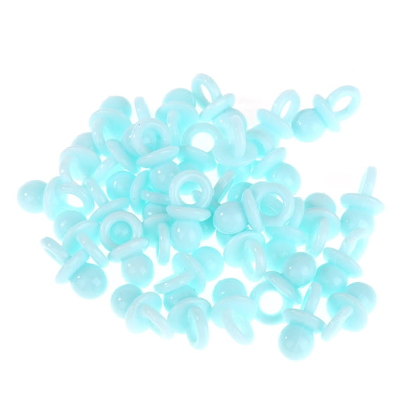 50 chupetes acrílicos para bebé, decoración para baby shower, para mesa, para niña y niño (rosa)