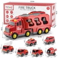 thumbnail image 2 of Camión de juguete TEMI para niños de 3 a 5 años con 7 coches eléctricos de fricción, 2 of 5