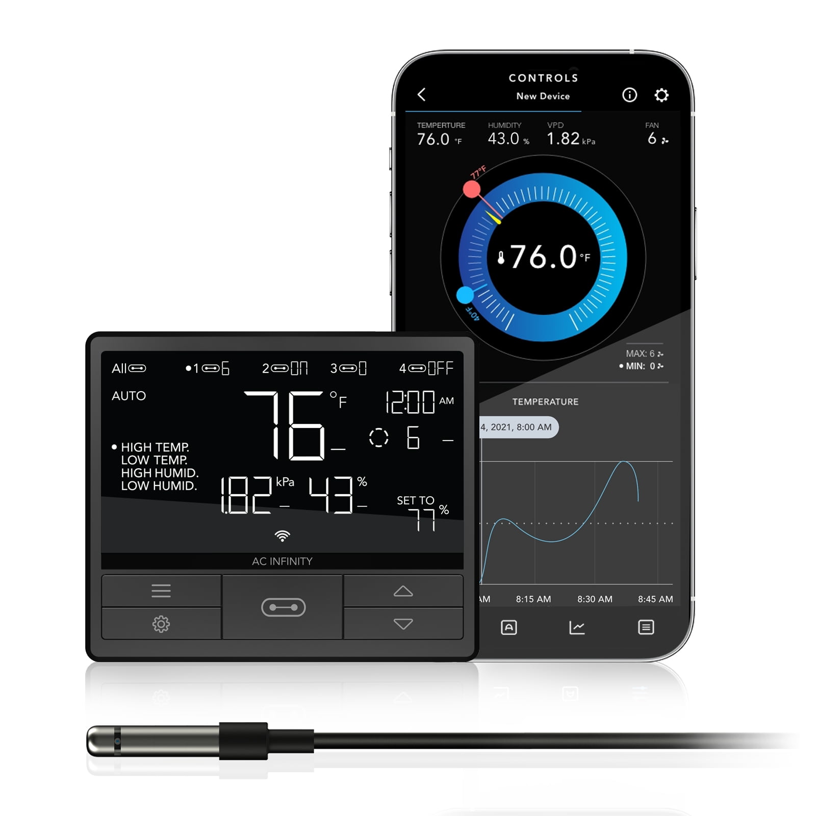 AC Infinity Controller 69 PRO, Smart Environmental Controller with