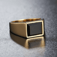 thumbnail image 4 of Anillo de acero de titanio para hombre con personalidad simple, joyería europea y americana, 4 of 4