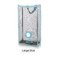 thumbnail image 2 of Hanging Reusable Storage Mesh Bag Vegetable Bag for Fruit Garlics Garbage(Blue L), 2 of 3