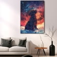 thumbnail image 5 of Pet Decor Starry Night Van Gogh Inspired Barbet Dog Pet Canvas Family Friend Peace Oil Painting Art Print Poster Wall Decor, 5 of 6