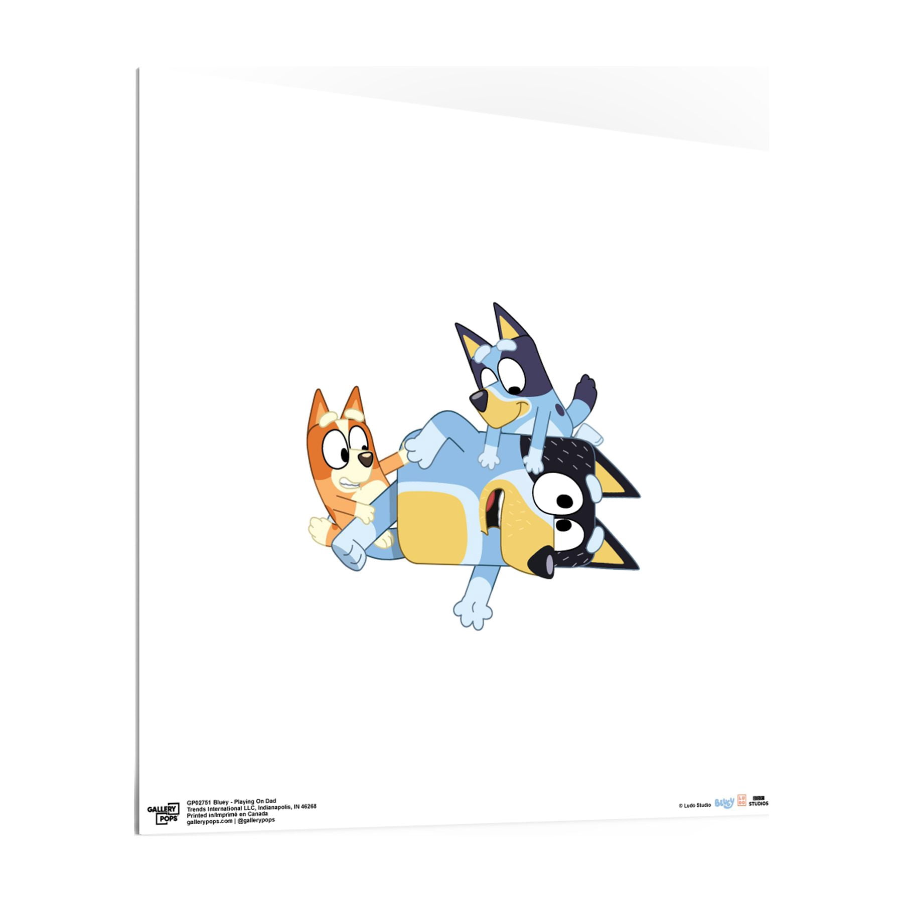 Gallery Pops Bluey - For Real Life Wall Art Bundle (3-Pack)