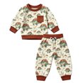 thumbnail image 3 of mgoYE Toddler Boy Clothes Dinosaur Long Sleeve Sweatshirt Jogger Pants Casual Sweatsuit Set Newborn Fall Winter Outfits, 3 of 5