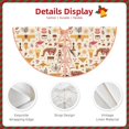 thumbnail image 4 of Daiia UAE Travel1 Drawing Merry Christmas Tree Skirt , Xmas Large Lace-up Tree Skirt, Santa Snowflakes Rustic Home Decorations New Year Party Farmhouse Decor-36", 4 of 7