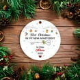 thumbnail image 3 of Customizaholic First Christmas in My New Apartment Ornament, Personalized New Home Gift, Custom Name and Location 2025 Keepsake, 3 of 7