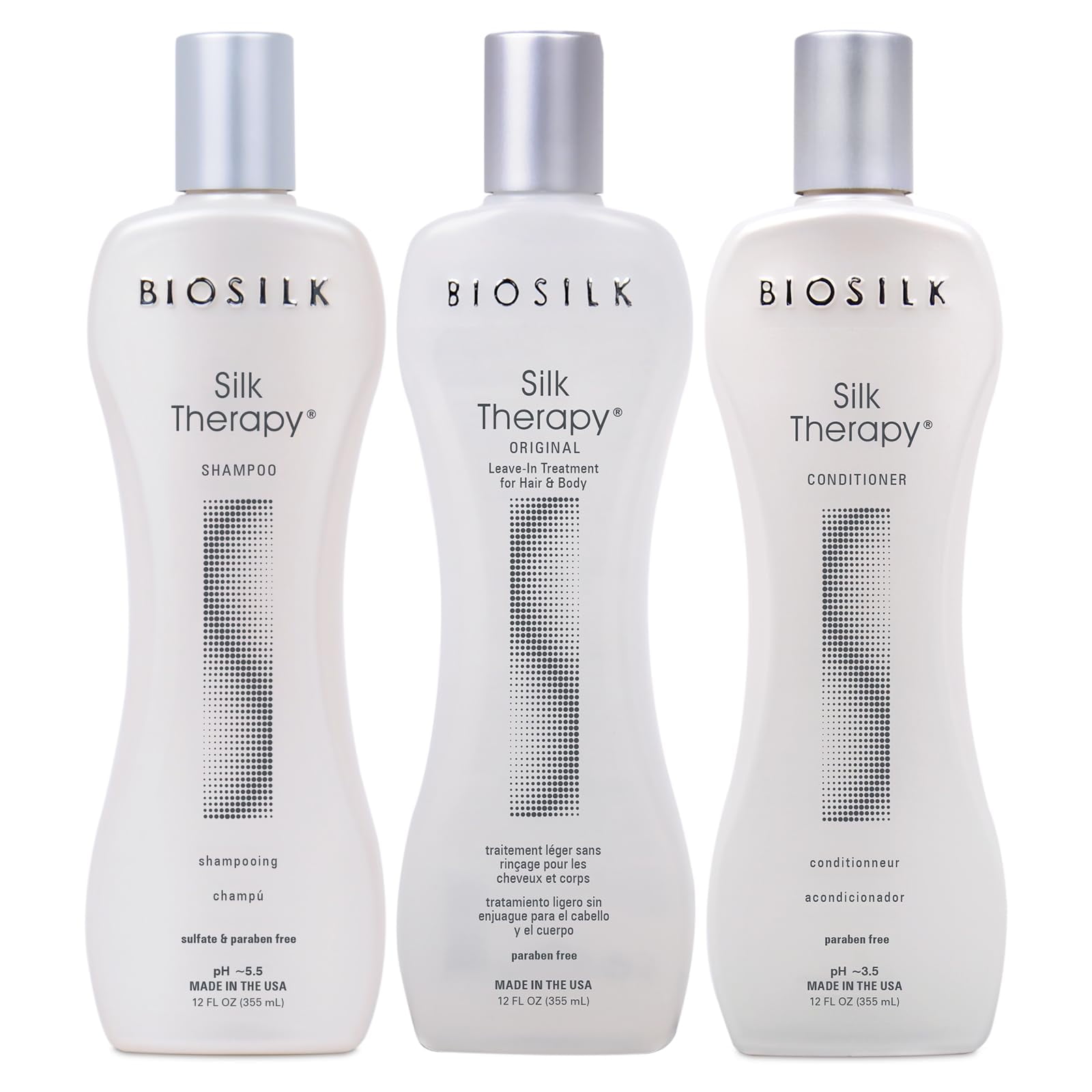 BIORISE BIO-SILK BODY SERUM 2本セット BioSilk 3-Piece Silk Therapy Shampoo, Conditioner & Serum Kit