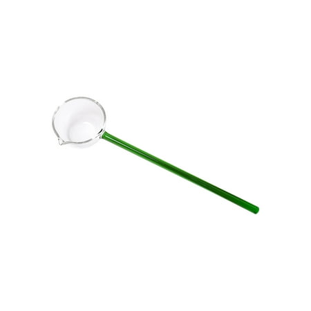 

iMESTOU Spoons Eat Easy To Clean Excellent Exterior Design High Quality Cheap Creative Milk Dessert Glass Color Spoon Sharp Mouth Big Soup Spoon Household Slanted Mouth Boiled Red Wine Glass Spoon