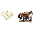 thumbnail image 1 of Servilletero,Servilletero Soporte para pañuelos de papel de mesa,Figura de caballo,Escultura de figura de caballo en miniatura coleccionable,Estatua de animal de adorno de caballo de resina, 1 of 8