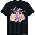 thumbnail image 1 of Disney Minnie Mouse Halloween Cute Purple Witch T-Shirt All Size S-5XL, 1 of 4