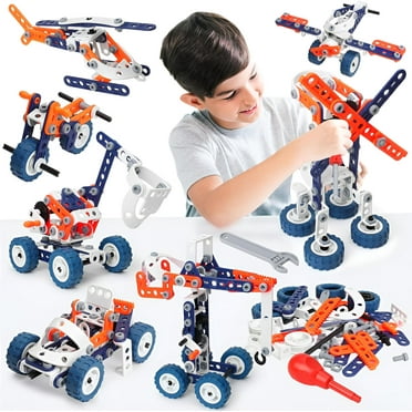 Building Toys for Kids, Erector Set for Boys 6-8, 152PCS DIY 12 in 1 STEM Toys for 6 7 8 9 Year Old Boy, Educational Construction Learning Toy for Age 10 11 12 Year Old, Engineering Building