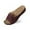 Wine, variant on Slippers for Women,Stylish Opentoe Wedges With Leather Top And Flower Slippers Are Comfortable Shoes With Temperament,Womens Slippers,Brown,9.5