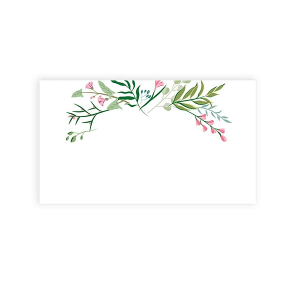 Koyal Wholesale Botanical Leaves Place Cards for Wedding Party Tables, Seating Name Place Cards for Holders, 60 Pack