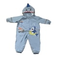thumbnail image 4 of Traje de lluvia para niños, sudadera con capucha, chaqueta de lluvia, tiras reflectantes, impermeable para senderismo al aire libre L, 4 of 9