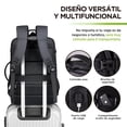 thumbnail image 3 of Mochila de Viaje HIKEO Expandible Impermeable Antirrobo para Laptop, 3 of 10