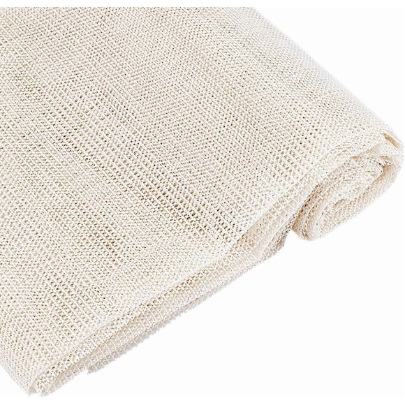 6.6x6.6 Feet Under Carpet Rug Mats White Non-Slip PVC Rug Pad 0.5mm Thick Rug Pad Gripper Grips Keep Area Rugs Slip and Skid Resistant Pads for Mat Cushion and Hardwood Surface Floor