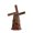 Wine, variant on Decorative Windmill Model Plastic Material Classic Brick Pattern Rotating Blades for Home Office Desktop Display Ornament