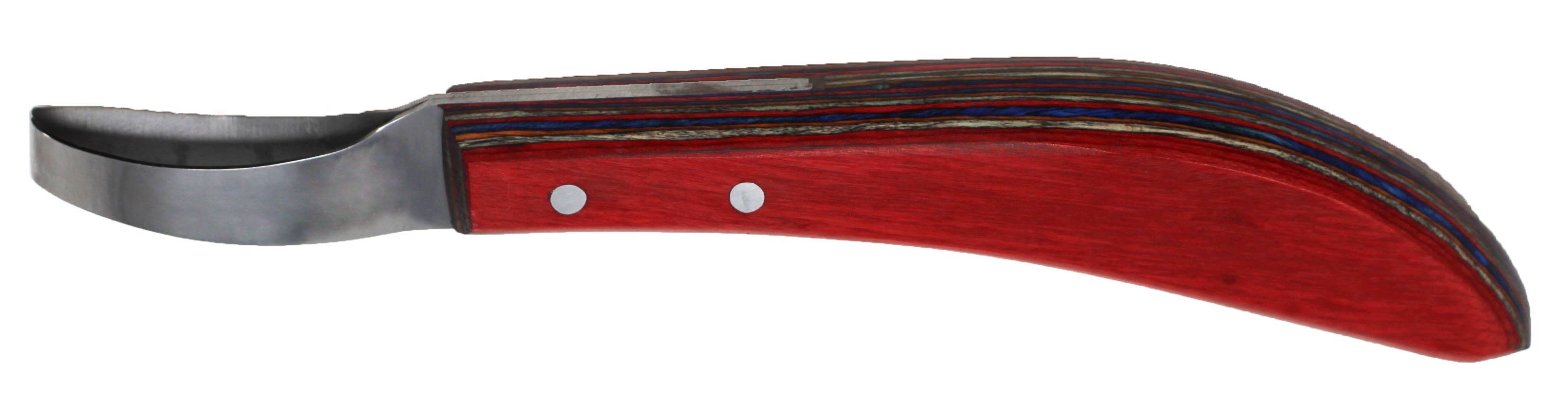 Horse Farrier Tool SS Wood Handle Equine Grooming Loop Oval Hoof Knife 98485