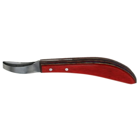 Horse Farrier Tool SS Wood Handle Equine Grooming Loop Oval Hoof Knife (Best Farrier Hoof Knife)