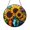 Acrylic 3.5 Inch, variant on Floral Reading Theme Stained Glass Style Suncatcher – Round Window Hanging
