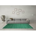 thumbnail image 3 of Ahgly Company Indoor Square Abstract Light Blue Contemporary Area Rugs, 3' Square, 3 of 4