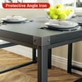 thumbnail image 3 of Jotoa 3-piece Industrial Dining Table Bench Set for 4, Space-Saving Rectangular Kitchen Table Set, Modern Dinette Table Set with Metal Legs for Small Spaces, Apartments, 3 of 6