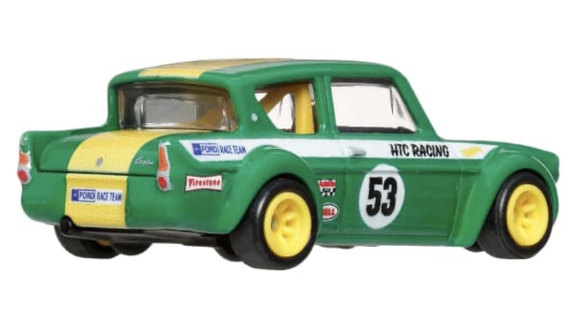 Hot Wheels 1964 Galaxie 500 Custom & 1967 Ford Anglia Racer Car Culture Premium 2 Pack
