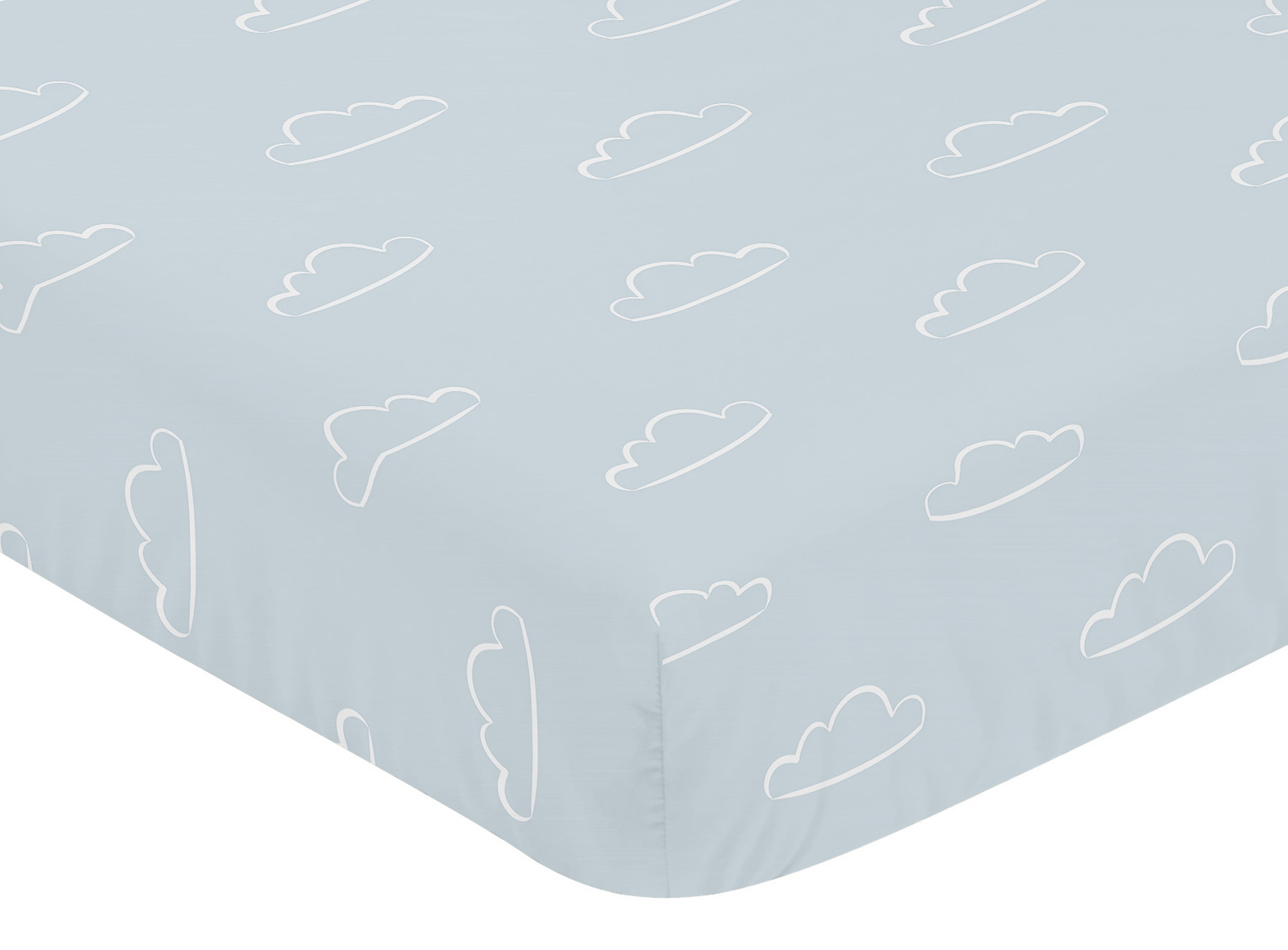 Sweet Jojo Designs Airplane Red Blue and White 4 Piece Crib Bedding Set
