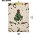thumbnail image 3 of FMSHPON Sketch New Year's Christmas Design Clipboard Hardboard Wood Nursing Clip Board and Pull for Standard A4 Letter 13x9 inches, 3 of 8