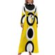 thumbnail image 2 of Vestido largo retro amarillo de los años 60 con círculos mod, vestido largo para mujer, vestido de verano, vestidos diarios para mujer 2024, diseñador de lujo, fiesta, 2 of 5