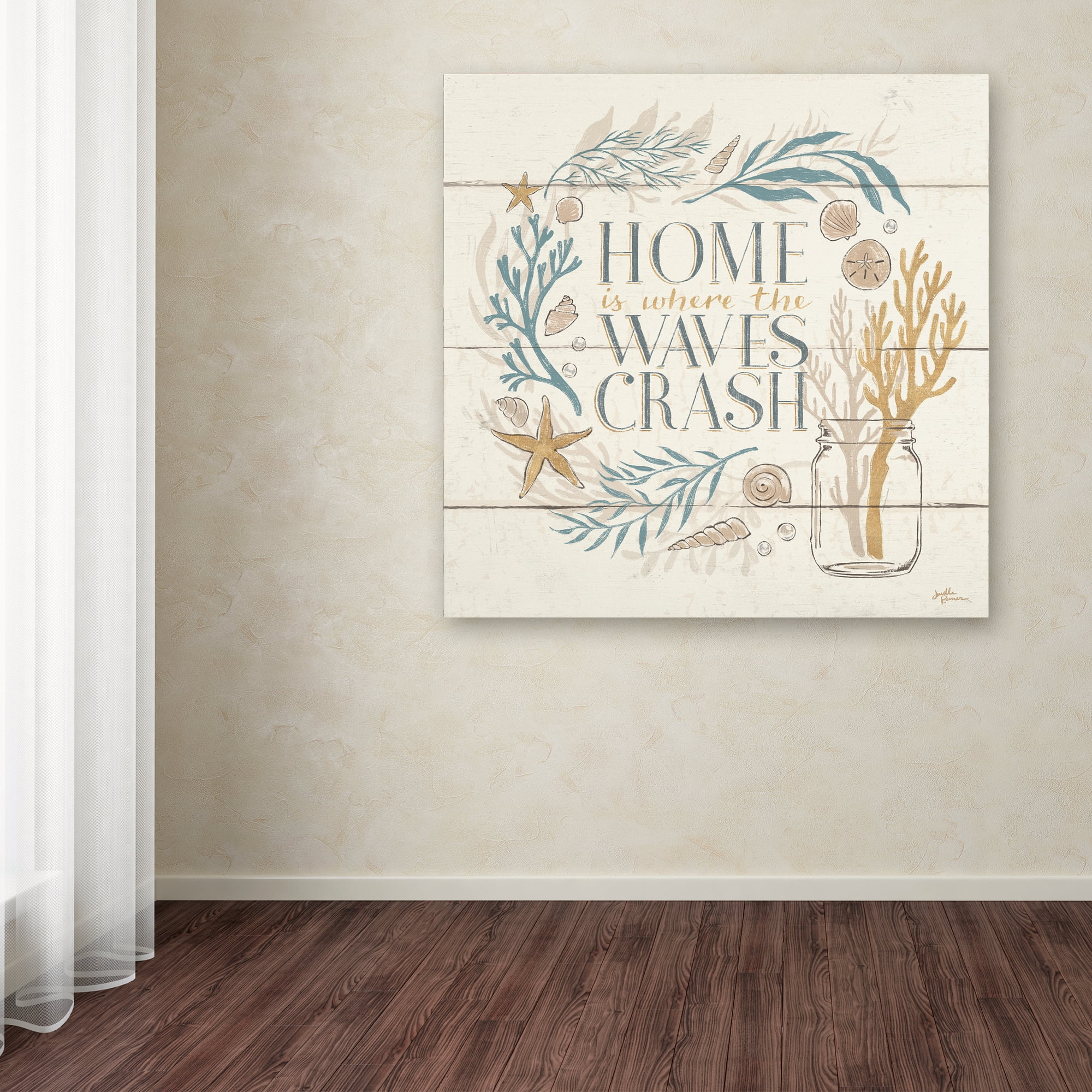 Trademark Fine Art 'Golden Sea II' Canvas Art by Janelle Penner