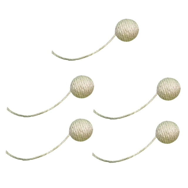 Juguetes para gatos Yinane bolas de sisal 5 piezas cuerda de cáñamo 55 cm