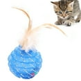 thumbnail image 3 of Cat Feather Ball Funny Interactive Training Cat Teaser Ball Cat Feather Toy, 3 of 9