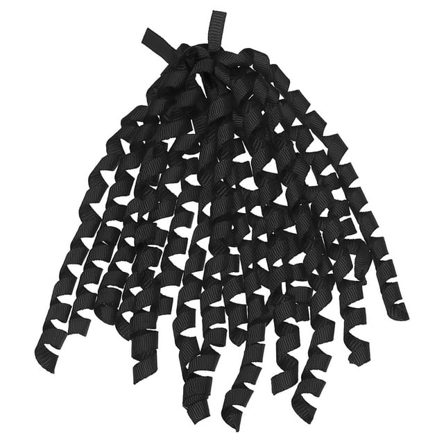 Unique Bargains 12 Count 6' Large Curly Bows for Gift Wrapping Curling Ribbon with Self Adhesive for Gift Wrap, Black
