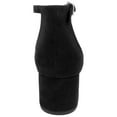 thumbnail image 2 of SUGAR Womens Black Adjustable Strap Noelle Low Open Toe Block Heel Buckle Dress Sandals Shoes 7.5 W, 2 of 4