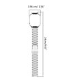 thumbnail image 3 of Qisuw Watch Bands Strap for Watch lite 3 / for Watch 3 Smartwatch Sweatproof Stainless Steel Wristband Bracelet Waterproof, 3 of 21