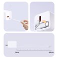thumbnail image 4 of 40W USB C USB A Port Charger Plastic Retractable Compact Fast Charging Block FCC Certified 100 240V for Phones White Black, 4 of 4