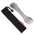 thumbnail image 2 of 2-IN-1 Spork Titanium Spoon Fork Picnic Traveling Camping Tableware, 2 of 7