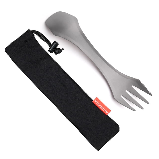 Cuchara 2-IN-1 Spork Titanium Spoon Fork Picnic Travelling Camping Vajilla Tomshoo Cuchara