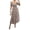 Z60Coffee, variant on Dresses for Women, Cottagecore Floral Tiered Midi Dress, Square Neck Puff Sleeve Smocked Vacation Dress Beige XL