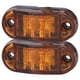 thumbnail image 2 of Luz de posición lateral de 2 LED, 10-30 V, luz de giro de alto brillo para automóviles, camiones, remolques y vehículos recreativos (amarilla), 2 of 14