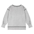 thumbnail image 5 of UAMVSH Sweatshirts for Kids Loose Fit Side Slit Trendy Tops Casual Long Sleeve Crew Neck Boys Girls Athletic Pullover Shirts(10-11 Years,Gray), 5 of 7