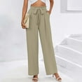 thumbnail image 2 of Plebaso Women's Wide Leg Pants High Waisted Dressy Palazzo Pants Lightweight Work Trousers with Pockets, 2 of 7