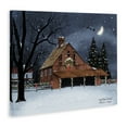 thumbnail image 4 of Stupell Industries Night Before Christmas Barn Landscape & Nature Painting Wrapped Canvas Art Print Wall Art, 20 x 16, 4 of 8