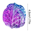 thumbnail image 4 of Colorful Glass Walnut Figurine Ornament,Simulation Walnut Tabletop Decor,Shiny Crystal Style Collectible Statue,Decorative Accent for Shelf Windowsill,Nice Christmas Gift for Collectors and Elders, 4 of 7