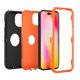thumbnail image 5 of Funda para iPhone 14 Plus con protector de pantalla, resistente, rígida y a prueba de golpes, para iPhone 14 Plus de 6,7 pulgadas, color negro y naranja, 5 of 7